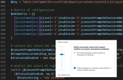 Modifica configurazione UAC