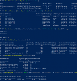 Powershell e parametri di rete.