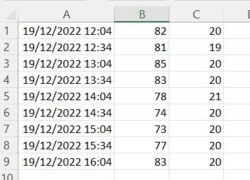 Un file CSV di raccolta dei dati.